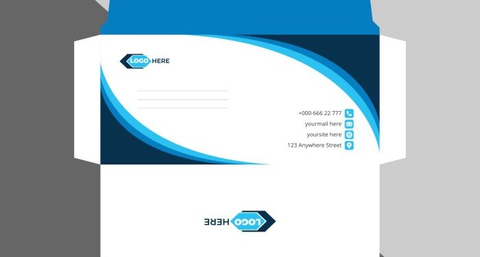 Corporate envelope template or envelope design 24262608 Vector Art at ...