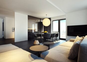 I.064 - Flat interior design on Behance