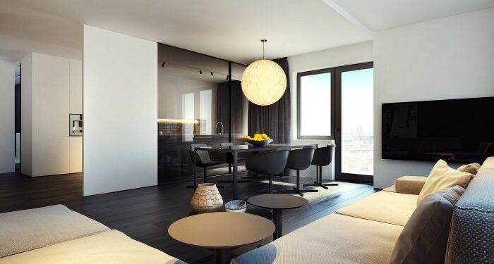 I.064 - Flat interior design on Behance