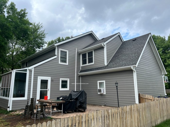 James Hardie Aged Pewter Siding in Olathe, KS | Sure Point Exteriors